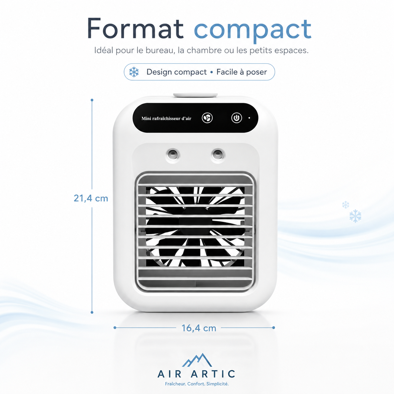 AIR ARTIC Brumair V2 ™ | Mini Refroidisseur d’Air USB 500 ml