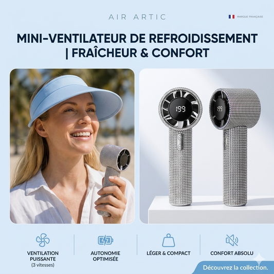 Crystal Wind™ | Ventilateur Portable 199 Niveaux