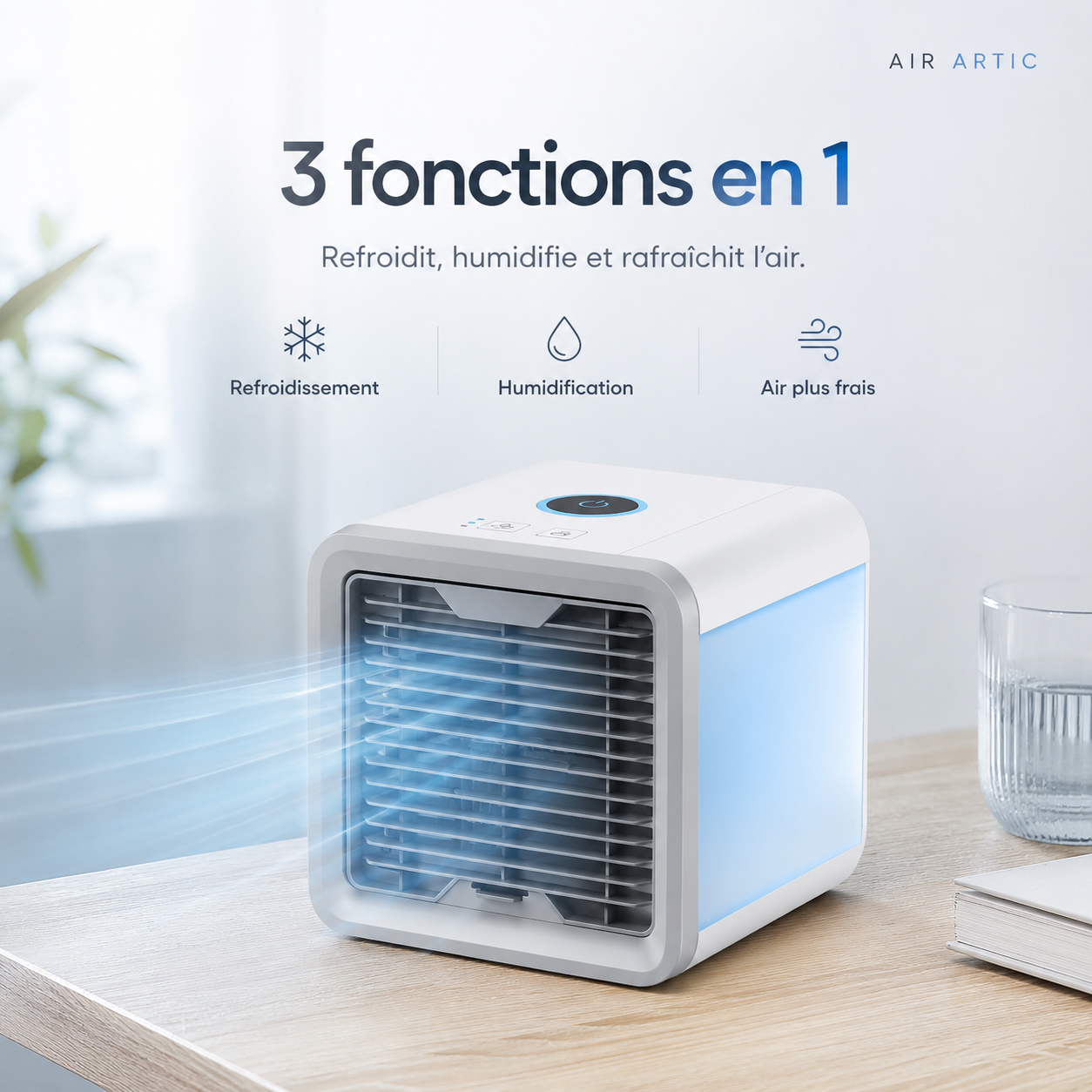 Refroidisseur d’Air Personnel Artic Air™ 3-en-1 | Compact USB