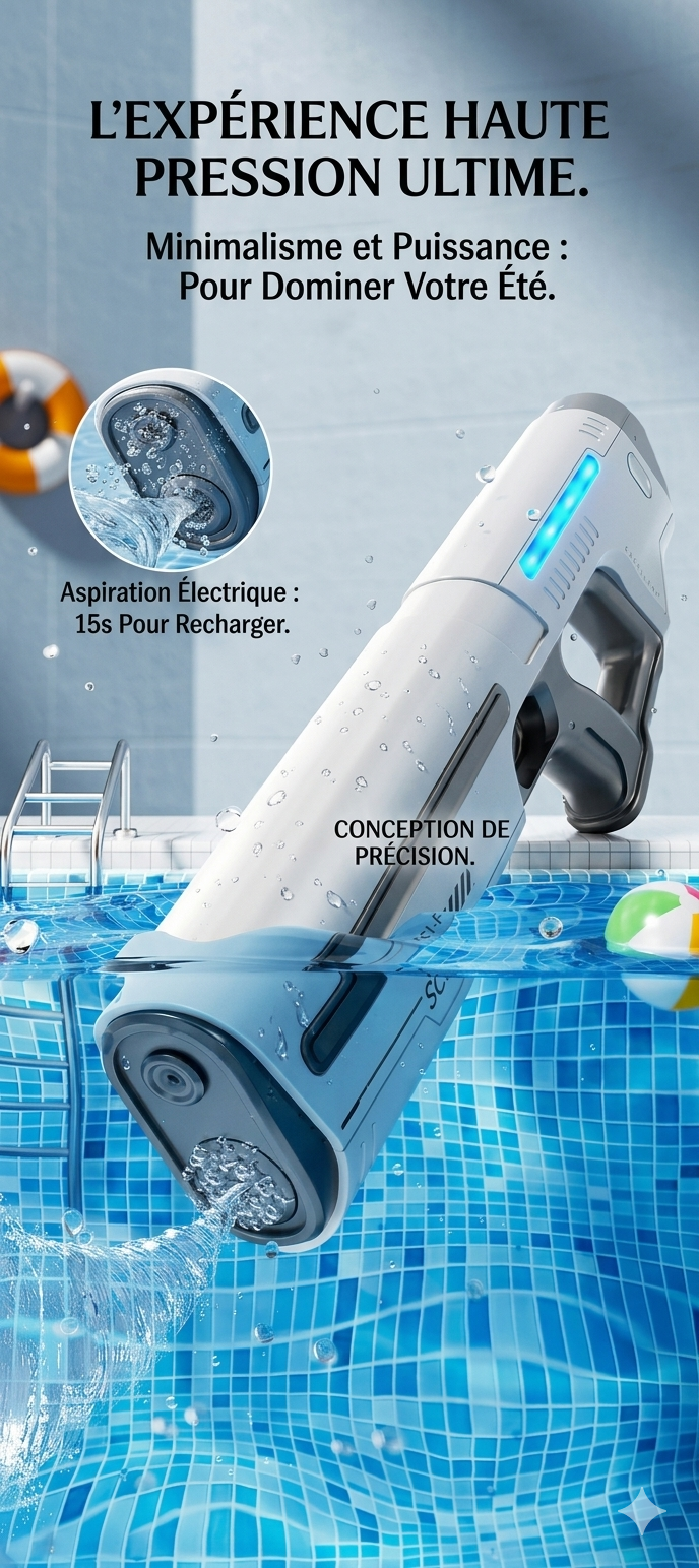 HydroPulse X — Le Pistolet à Eau Électrique 2026