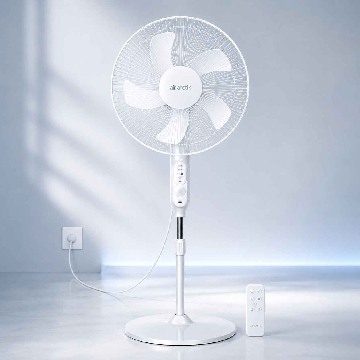 Ventilateur sur Pied 16” Rechargeable avec Télécommande – Air Arctic
