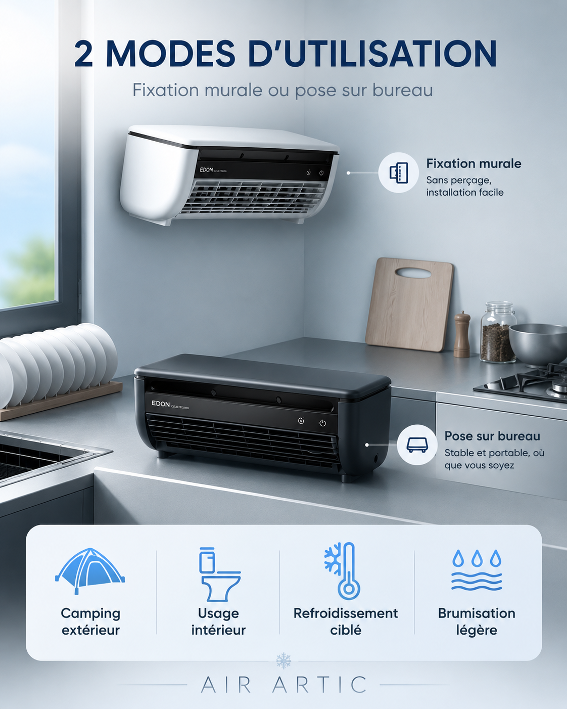 Climatiseur d’Appoint 2-en-1 | AIR ARTIC