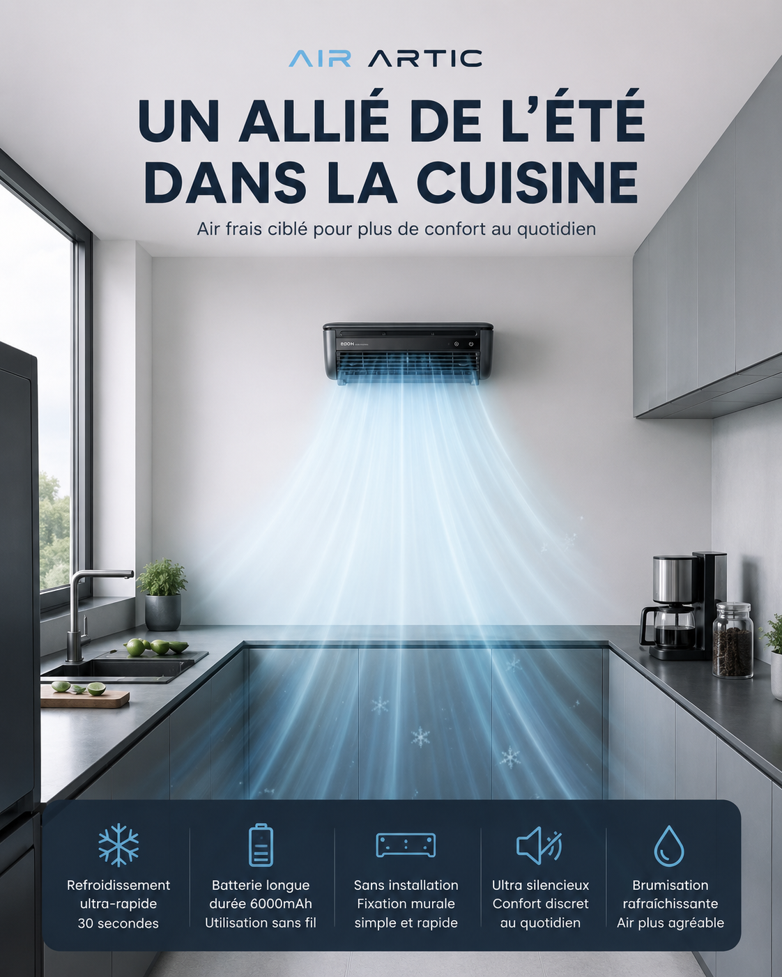 Climatiseur d’Appoint 2-en-1 | AIR ARTIC