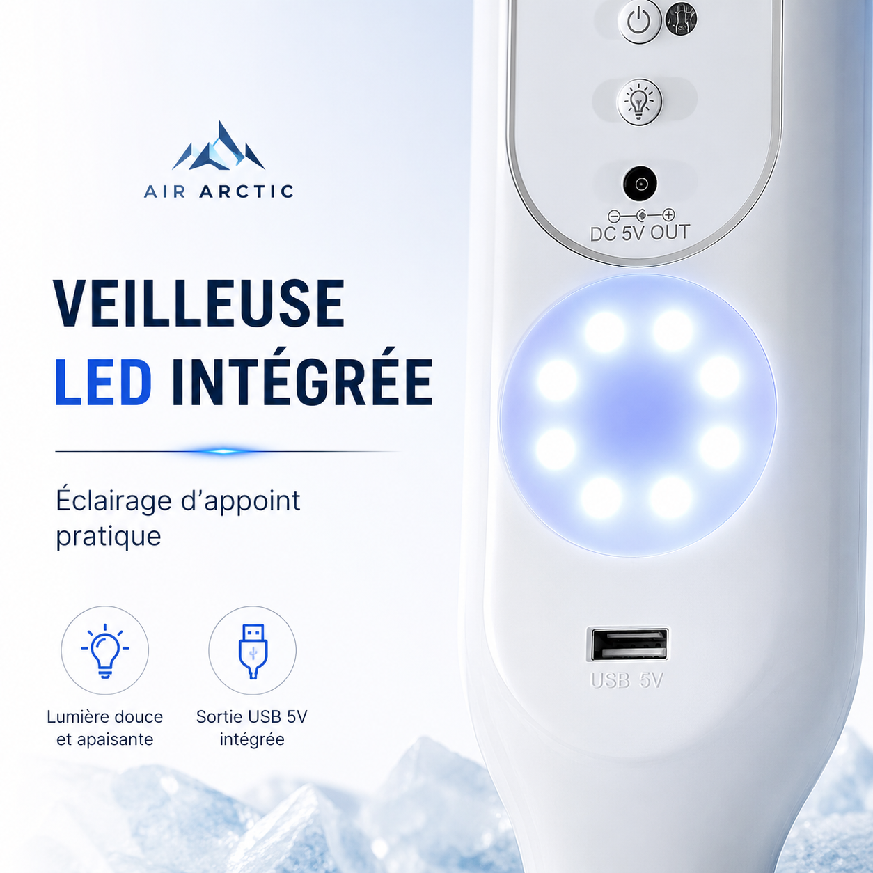 Ventilateur sur Pied 16” Rechargeable avec Télécommande – Air Arctic