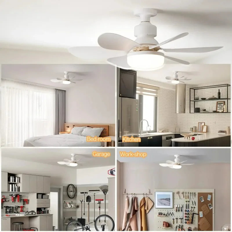 Ventilateur de Plafond LED 30W avec Télécommande