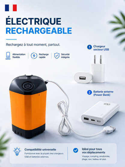 Douche Nomade Électrique Rechargeable « Aqualy » 2025