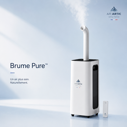 Humidificateur d’air AIR ARTIC Brume Pure avec diffusion de brume fine, télécommande et purification de l’air intérieur