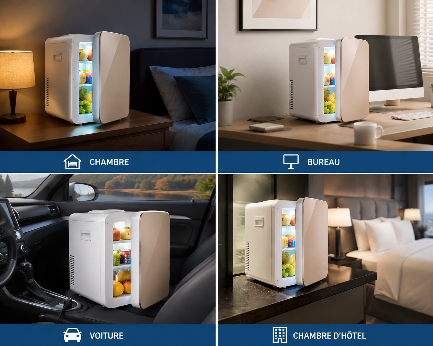 Mini Frigo Compact 20L – Ultra Silencieux