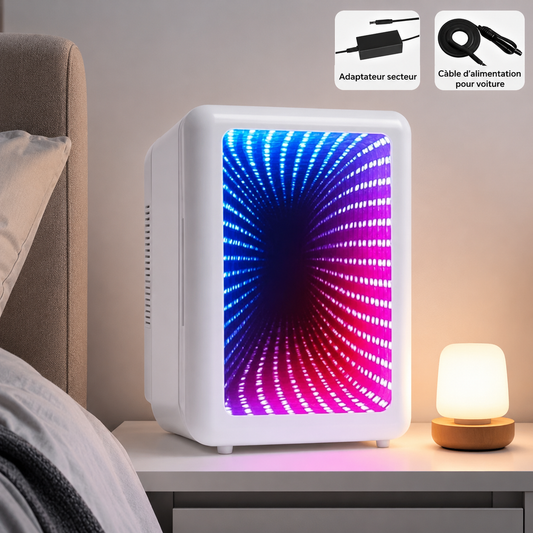 Mini Frigo Design 4L avec Éclairage LED RGB