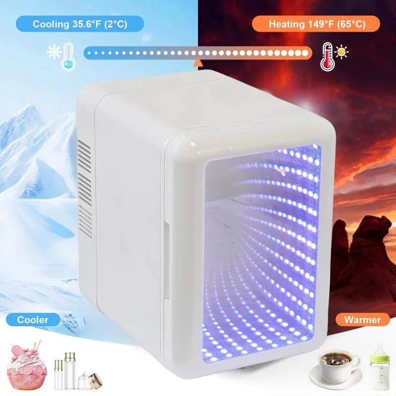 Mini Frigo Design 4L avec Éclairage LED RGB
