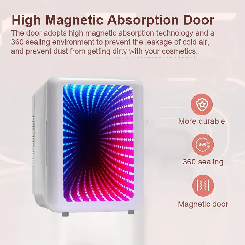 Mini Frigo Design 4L avec Éclairage LED RGB