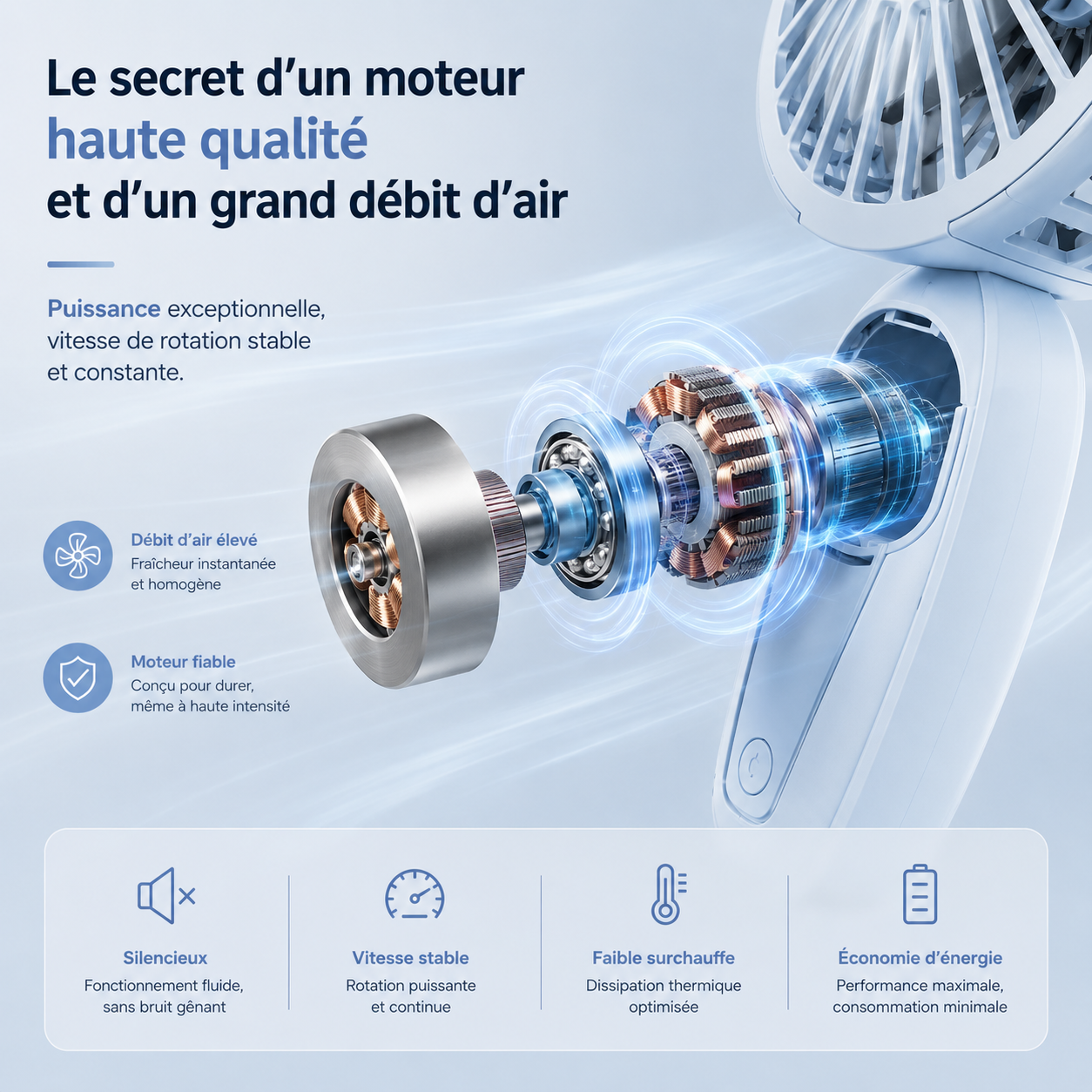 Mini Ventilateur de Poche AIR ARTIC™ V2