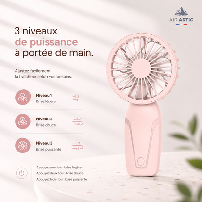 Mini Ventilateur de Poche AIR ARTIC™ V2