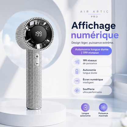 Crystal Wind™ | Ventilateur Portable 199 Niveaux