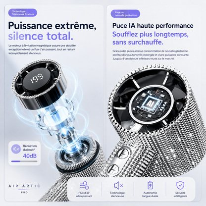 Crystal Wind™ | Ventilateur Portable 199 Niveaux