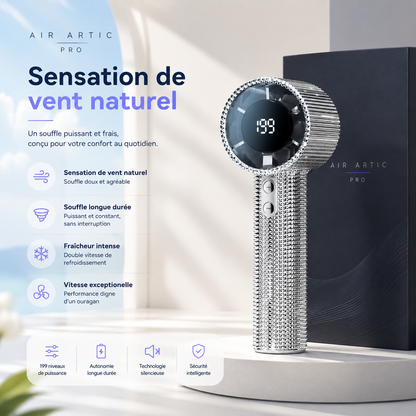 Crystal Wind™ | Ventilateur Portable 199 Niveaux