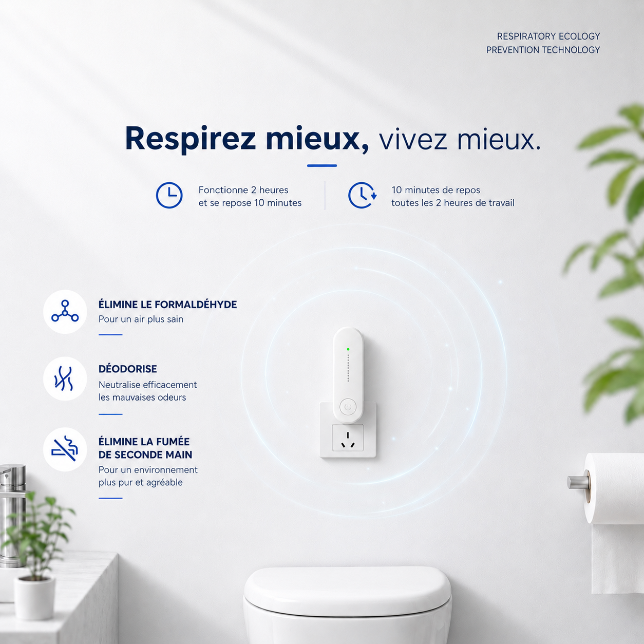 PureAir Mini™ | Purificateur d’Air Compact