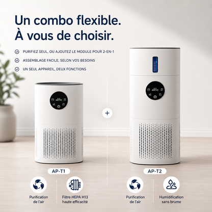 Purificateur d’air 2-en-1 AIR ARTIC™ avec humidificateur