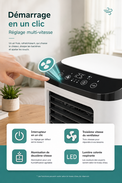 Rafraîchisseur d’Air Portable 3-en-1