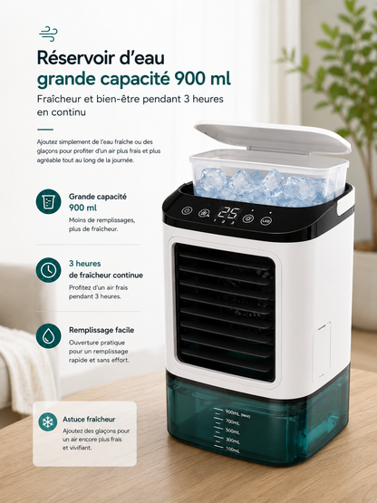 Rafraîchisseur d’Air Portable 3-en-1