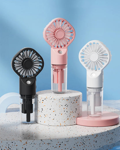 Ventilateur brumisateur de poche 2-en-1 AIR ARTIC rechargeable avec réservoir d’eau, ventilation portable et brume rafraîchissante pour l’été