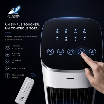 CLIM 2-EN-1™ | Ventilateur Tour Premium 90°