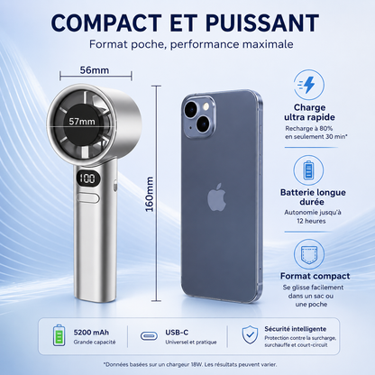 Ventilateur de Poche Digital "Mistral" 2026