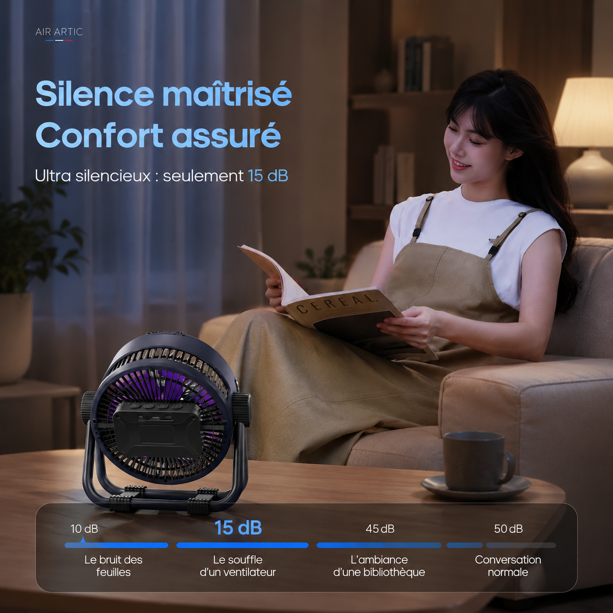 Ventilateur Fix/Portable Haute Autonomie 20 000 mAh | Flex Pro