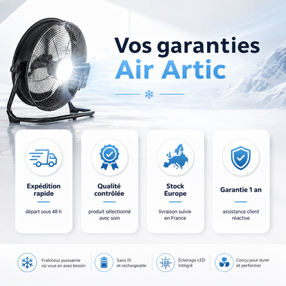 Ventilateur robuste pour maison, garage, atelier et camping.